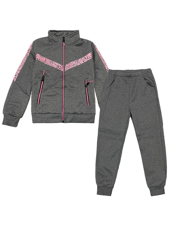 Ustyle Kinder Sweatpants Set - Jogginganzug Gray 2Stück