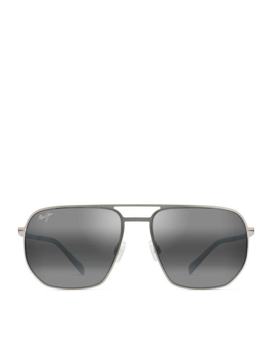 Maui Jim Unisex Sunglasses with Gray Metal Fram...
