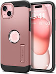 Spigen Tough Armor MagFit Plastic Back Cover Durable Rose Gold (iPhone 15)