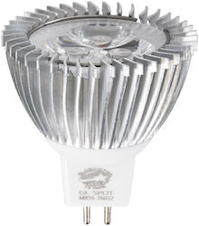GloboStar Smart LED-Lampe 3W für Fassung GU5.3 und Form MR16 Warmes Weiß 260lm Dimmbar