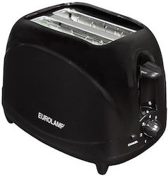 Eurolamp Toaster 2 Slots 700W Black