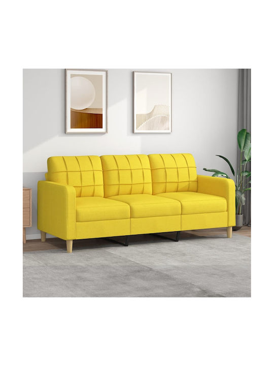 Dreisitzer Sofa Offenes Gelb 198x77x80cm