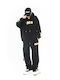 Sweatshirt mit Kapuze Schwarz