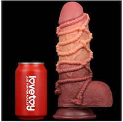 Lovetoy Realistisches Dildo mit Hoden und Saugnapf Fleisch 24.5cm