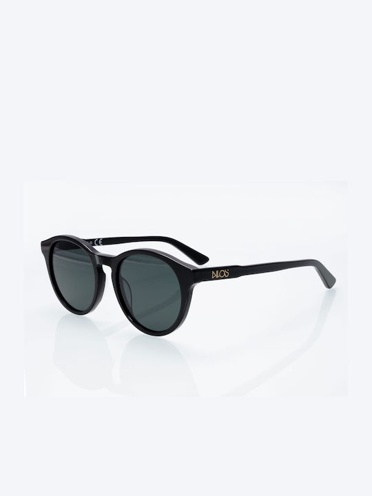 Dilos Men's Sunglasses with Black Plastic Frame and Black Lens DILOSACETATE142