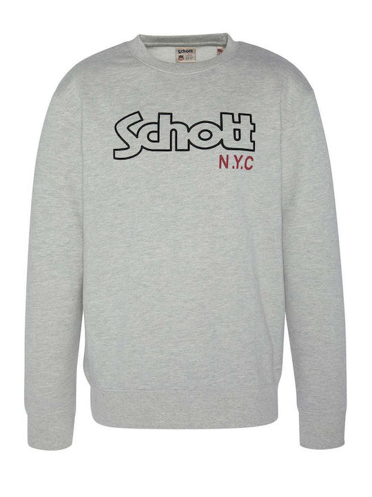 Schott Herren Sweatshirt Gray