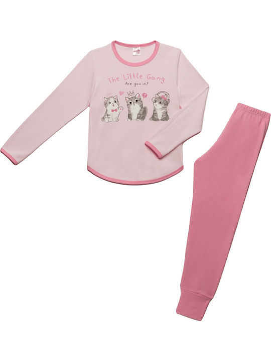 Minerva Kids' Pajamas Winter Pink Little