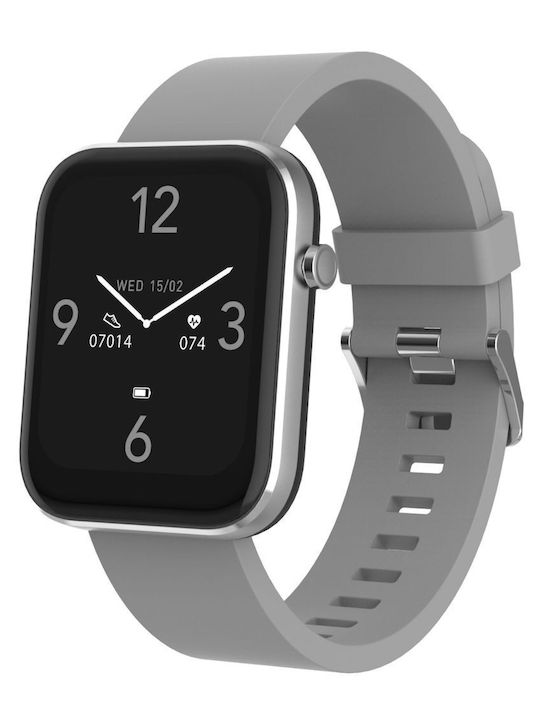 Denver SW 182 Waterproof Smartwatch with Heart Rate Monitor Gray