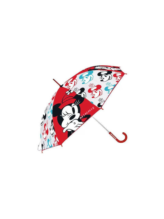 Arditex Kids Curved Handle Umbrella with Diameter 64cm Red