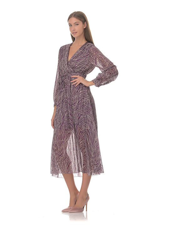 Farmaki Midi Dress Purple