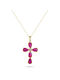 Vitopoulos Women's Gold Cross 14K