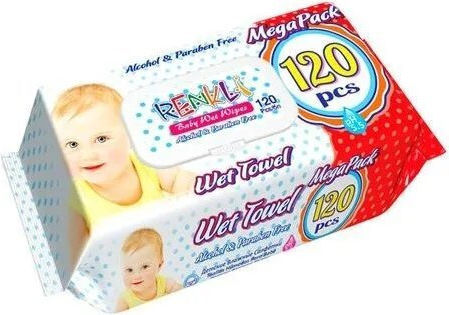 Renkly Premium Baby Μωρομάντηλα 120τμχ