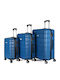 Royalty Line Reisekoffer Hartschalen Blue mit 4 Räder Set 3Stück RL-LTS-18706BLUE