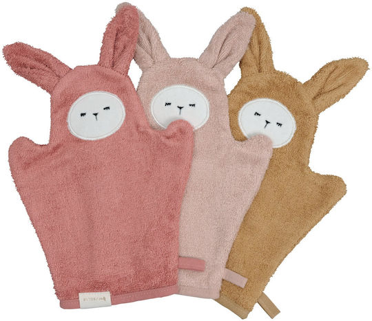 Stephen Joseph Baby Bath Sponge Gloves Bunny Multicolour 3 Pieces
