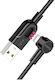 KAL Electronics USB-A to Lightning Cable Μαύρο 1m (KSC-374)