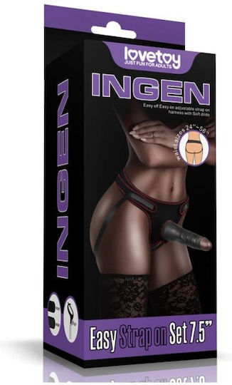 Lovetoy Underwear with Dildo in Black Color