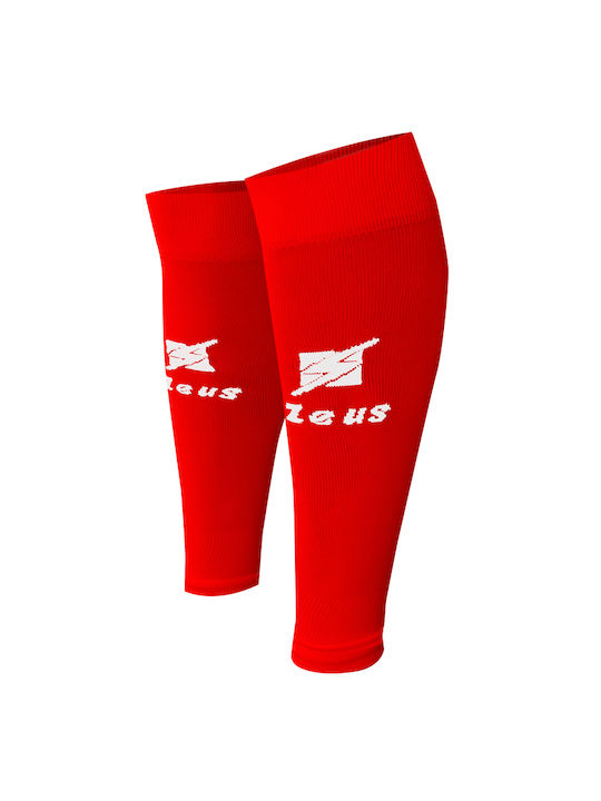 Zeus Leg Sleeves για Επικαλαμίδες Ποδοσφαίρου Κόκκινα 1 Ζεύγος