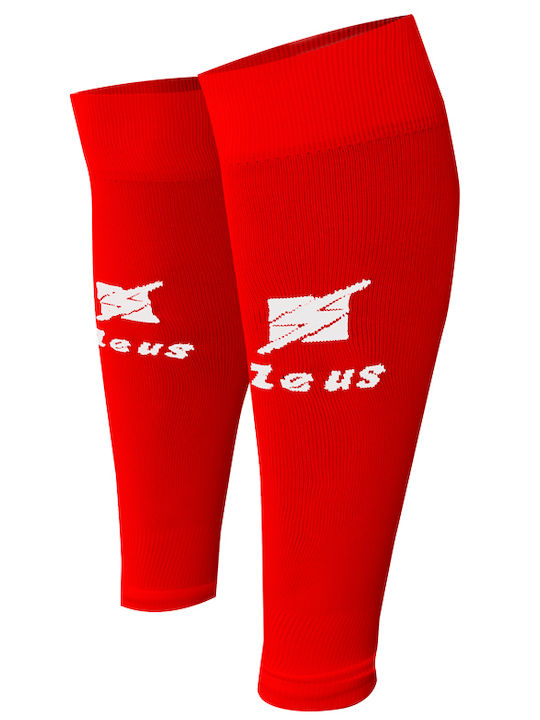 Zeus Leg Sleeves για Επικαλαμίδες Ποδοσφαίρου Κόκκινα 1 Ζεύγος