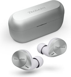 Technics EAH-AZ60 In-ear Bluetooth Handsfree Earphones with Sweat Resistance and Charging Case Silver