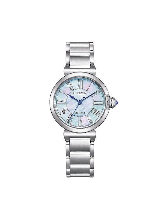 Citizen Eco-drive Elegance Ladies Uhr mit Silber Metallarmband