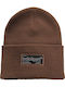 Beanie Unisex Σκούφος Πλεκτός σε Καφέ χρώμα