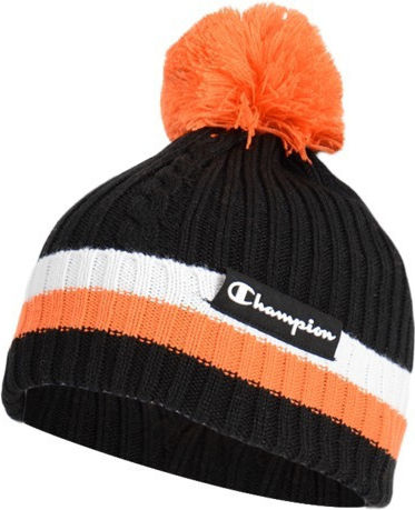 Pom Pom Beanie Unisex Beanie Knitted in Black color