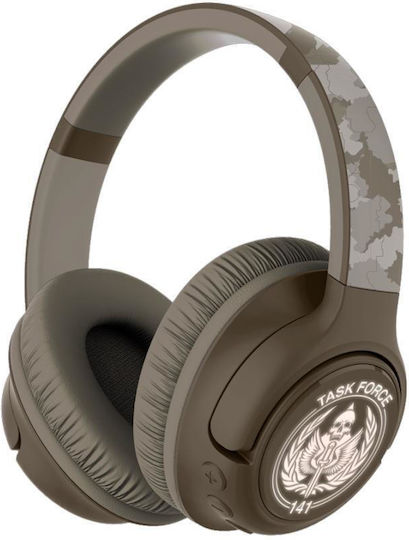 OTL COD Безжични / Жични Детски On Ear Слушалки с 50 Часа Време за Работа и Бързо Зареждане Зелен Камуфлаж