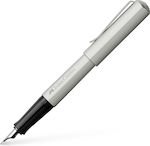 Faber-Castell Hexo Writing Pen Silver made of Aluminum