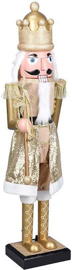 Weihnachts-Nussknacker Gold aus Kunststoff