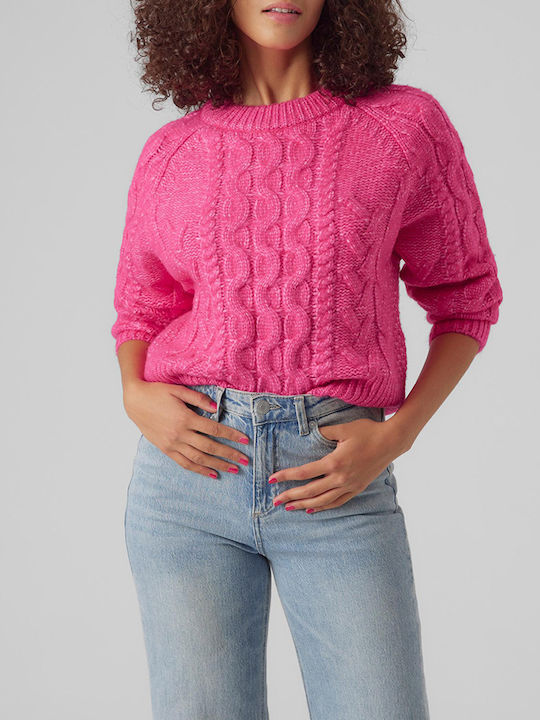 Vero Moda Women's Long Sleeve Pullover Pink