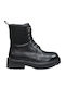 Leather Women's Ankle Boots Black