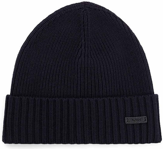 Fati Ribbed Beanie Cap Blue
