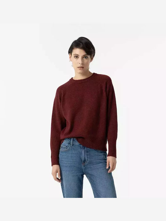 Tiffosi Women's Long Sleeve Sweater Burgundy