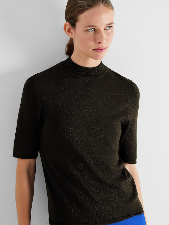 Selected Women's Pullover with 3/4 Sleeve Black
