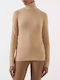 Women's Athletic Blouse Long Sleeve Brown