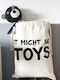 One & Only Baby Children's Laundry Basket made of Fabric White 47x67cm 1pcs