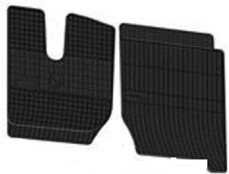 King Interior Front Mats 2pcs for Iveco Stralis Black