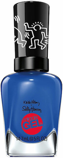Sally Hansen Miracle Gel Glossy Βερνίκι Νυχιών Μακράς Διαρκείας 925-draw blue 14.7ml