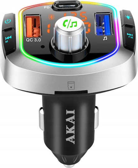 Akai Proffesional FM Transmitter Car Fmt63bt with Bluetooth