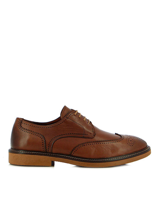 Fratelli Petridi Men's Leather Oxfords Brown