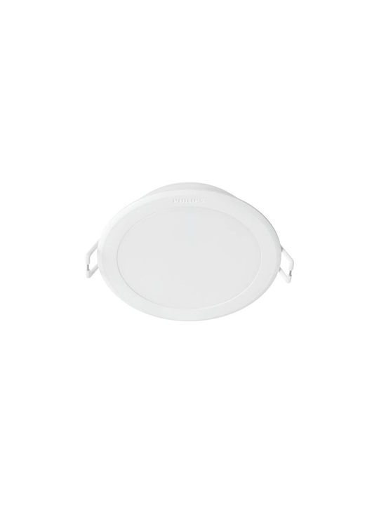 Philips Meson Rund Metallisch Einbau Spot mit integriertem LED und Warmweißes Licht Weiß 9.5x9.5cm. 1Stück