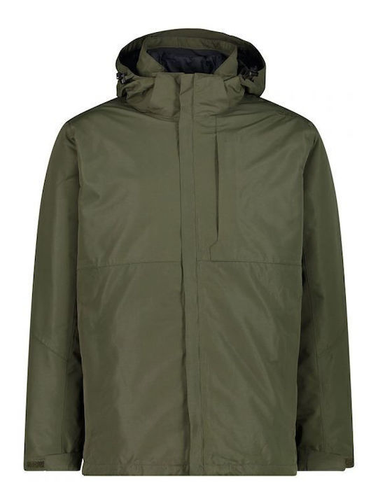 CMP 3 in 1 Winter Jacket Waterproof Green