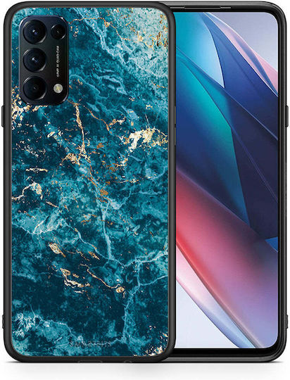 Smartfits Marble Blue Back Cover Μπλε (Oppo Find X3 Lite)