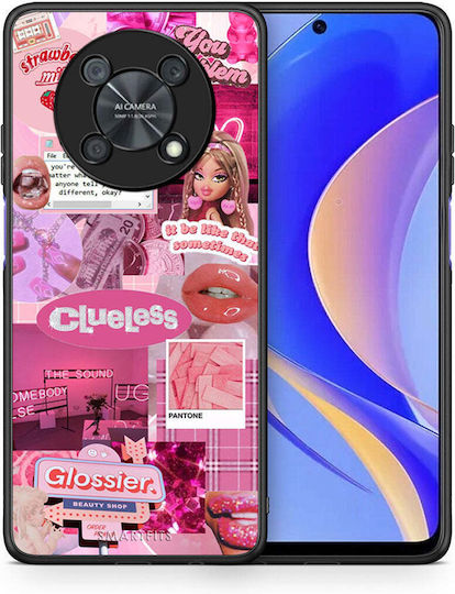 Smartfits Pink Love Back Cover Pink (Huawei Nova Y90)