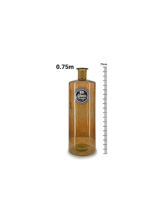 Glass Drops Vase Allgemeine Verwendung mit Deckel Glas Transparent 25x25cm