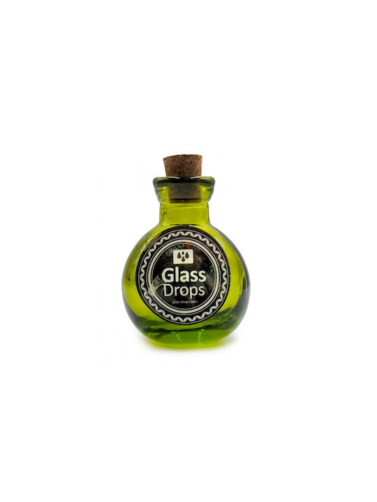 Glass Drops Бутилка за Вода Стъкло с капак от ф...