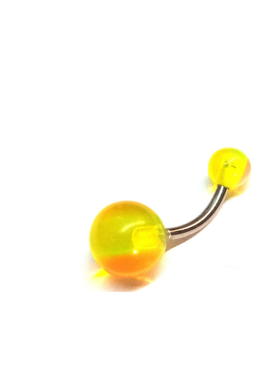 Amalfi Accessories Piercing Buric din Oțel Argintiu / Galben