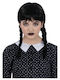 Gothic School Girl Plait Wig Карнавална Перука Детско с Плитки Брюнетка за Хелоуин
