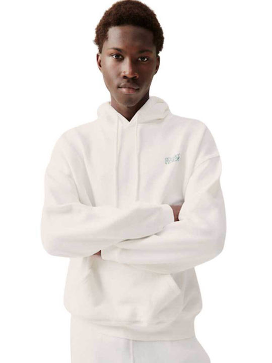 American Vintage Men's Sweatshirt with Hood White