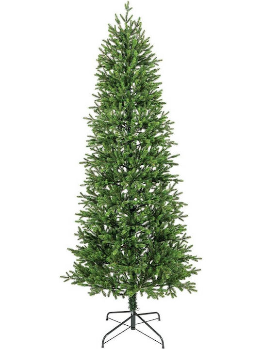 Christmas Slim Green Tree with Trunk Base and Built in Branches H150cm